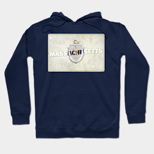 Massachusetts vintage style retro souvenir Hoodie